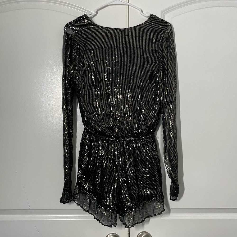 RAGA Fairytale Love Metallic Long Sleeve Romper/Jumpsuit size S NWT - Picture 11 of 15